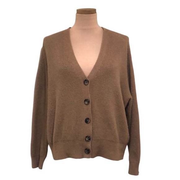 APPARIS Cardigan Sweater Size XL Camel Brown - Picture 1 of 11